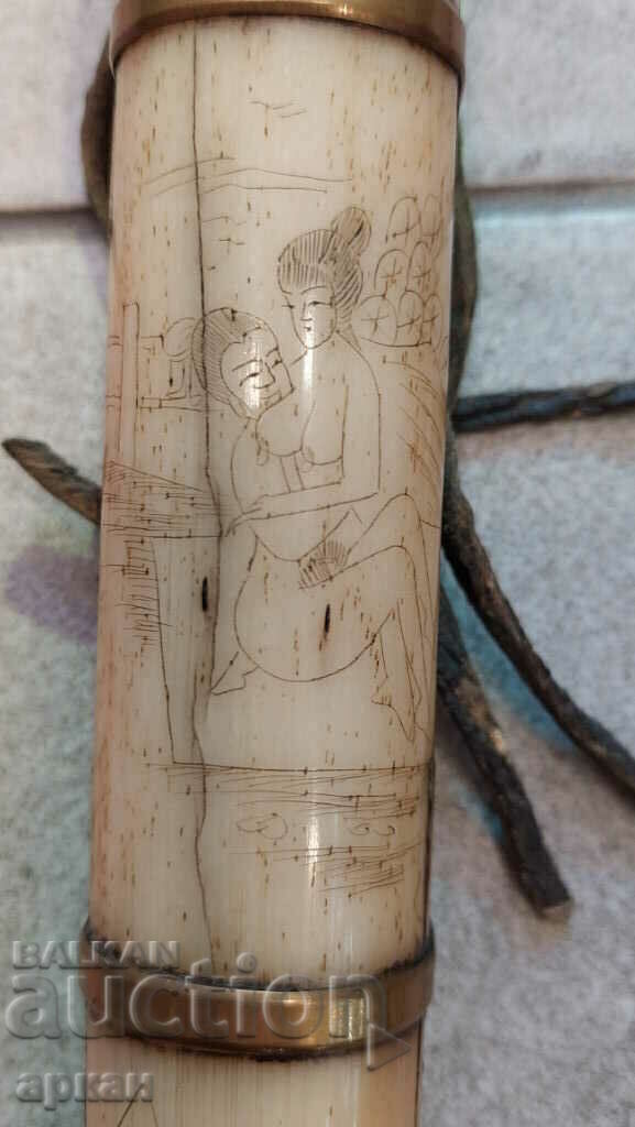 Japan - walrus bone, Kama Sutra - XIX century knife, dagger, saber with price 2000.00 BGN | € 1022.58 Japan - walrus bone, Kama Sutra - XIX century knife, dagger, saber with price 2000.00 BGN | € 1022.58