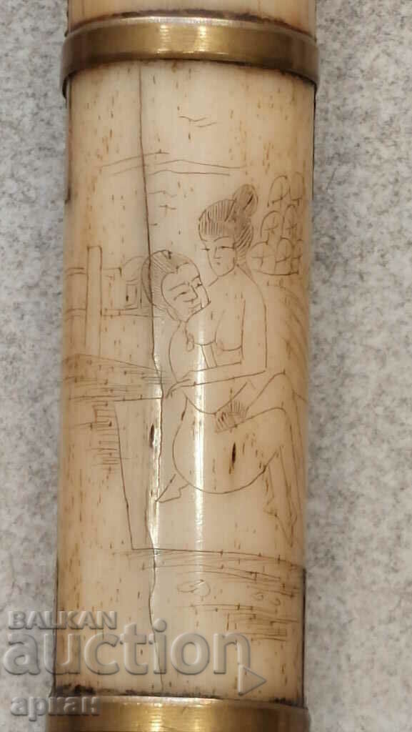 Delivery of Japan - walrus bone, Kama Sutra - XIX century knife, dagger, saber Delivery of Japan - walrus bone, Kama Sutra - XIX century knife, dagger, saber