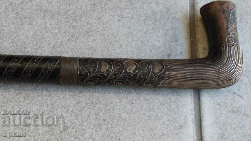 Jewish cane - blade with silver ornaments from the 19th century - 5 Jewish cane - blade with silver ornaments from the 19th century - 5