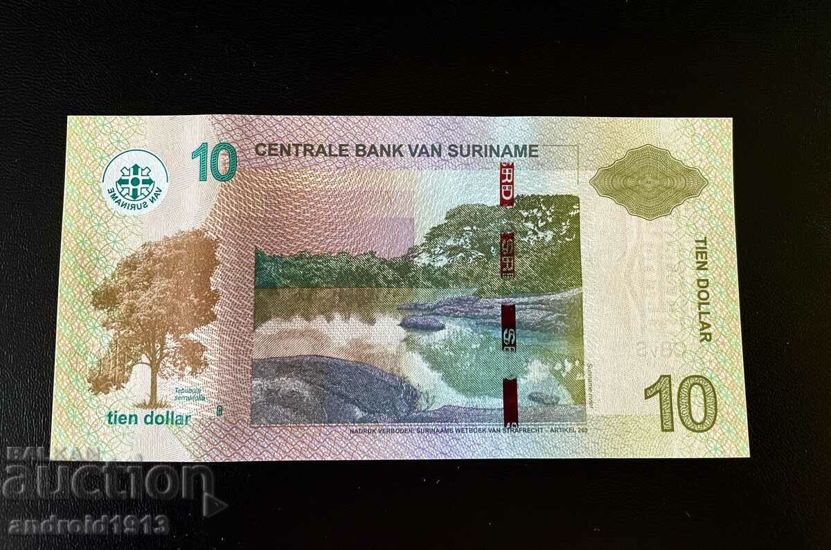 SURINAME - 10 GUILDENS 2019, UNC