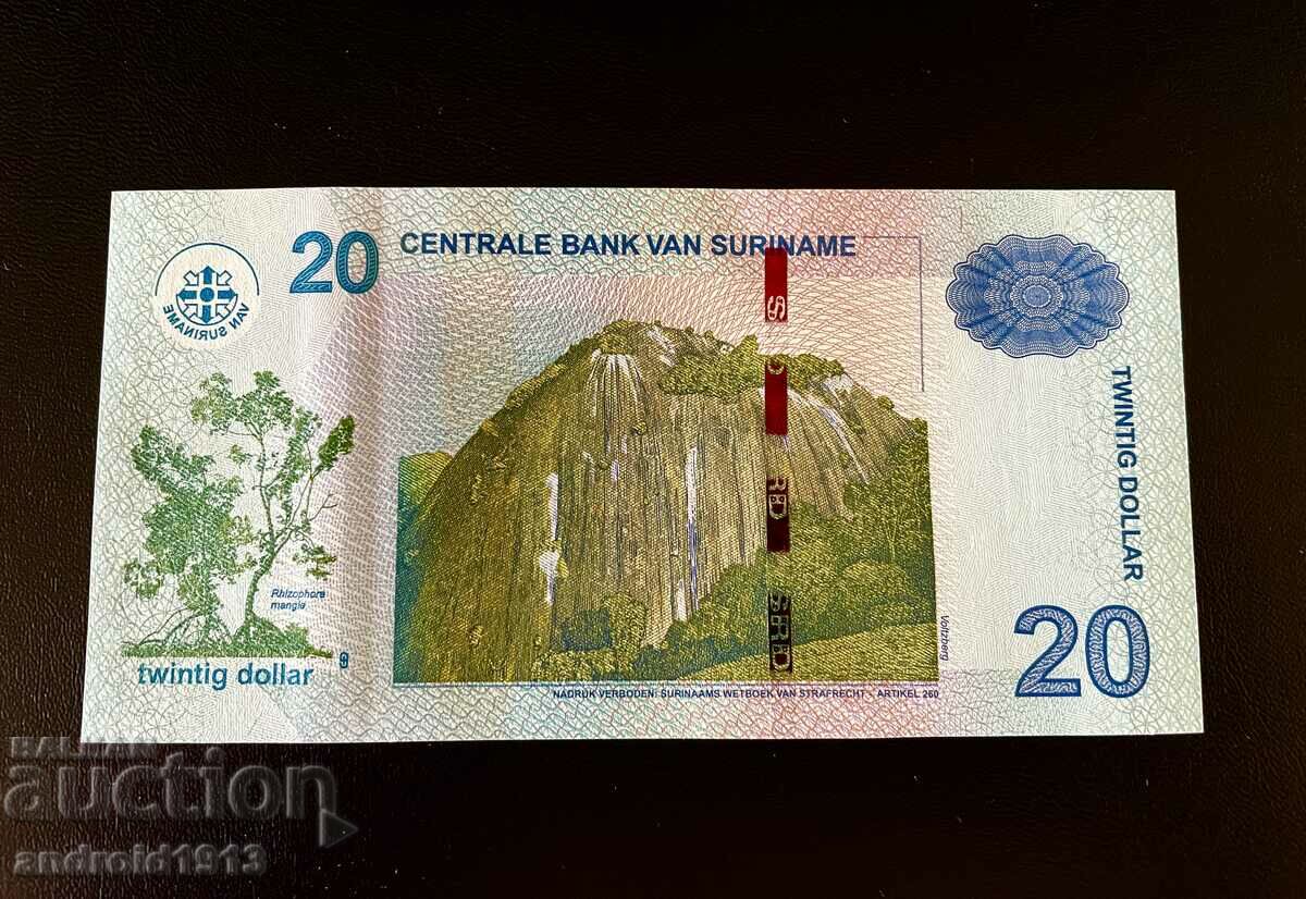 SURINAME - 20 GUILDENS 2019, UNC