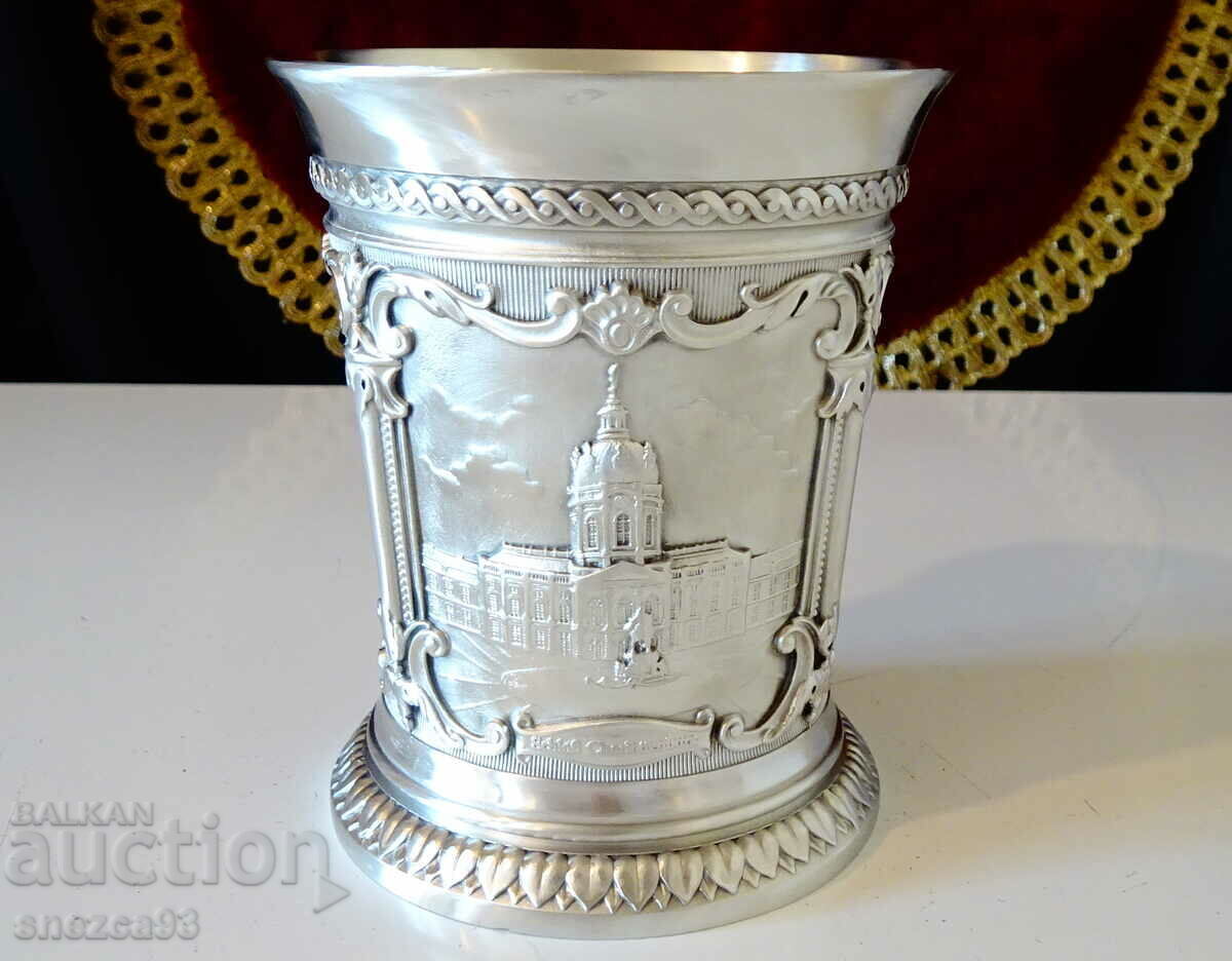 WMF pewter bowl, mug, Brandenburg Gate, Palace with price 65.00 BGN | € 33.23 WMF pewter bowl, mug, Brandenburg Gate, Palace with price 65.00 BGN | € 33.23