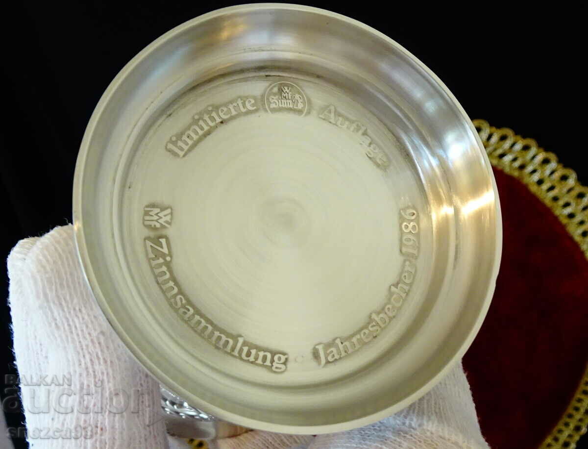 WMF pewter bowl, mug, Brandenburg Gate, Palace - 7 WMF pewter bowl, mug, Brandenburg Gate, Palace - 7