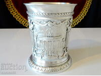 WMF pewter mug with Brandenburg Gate and Palace.