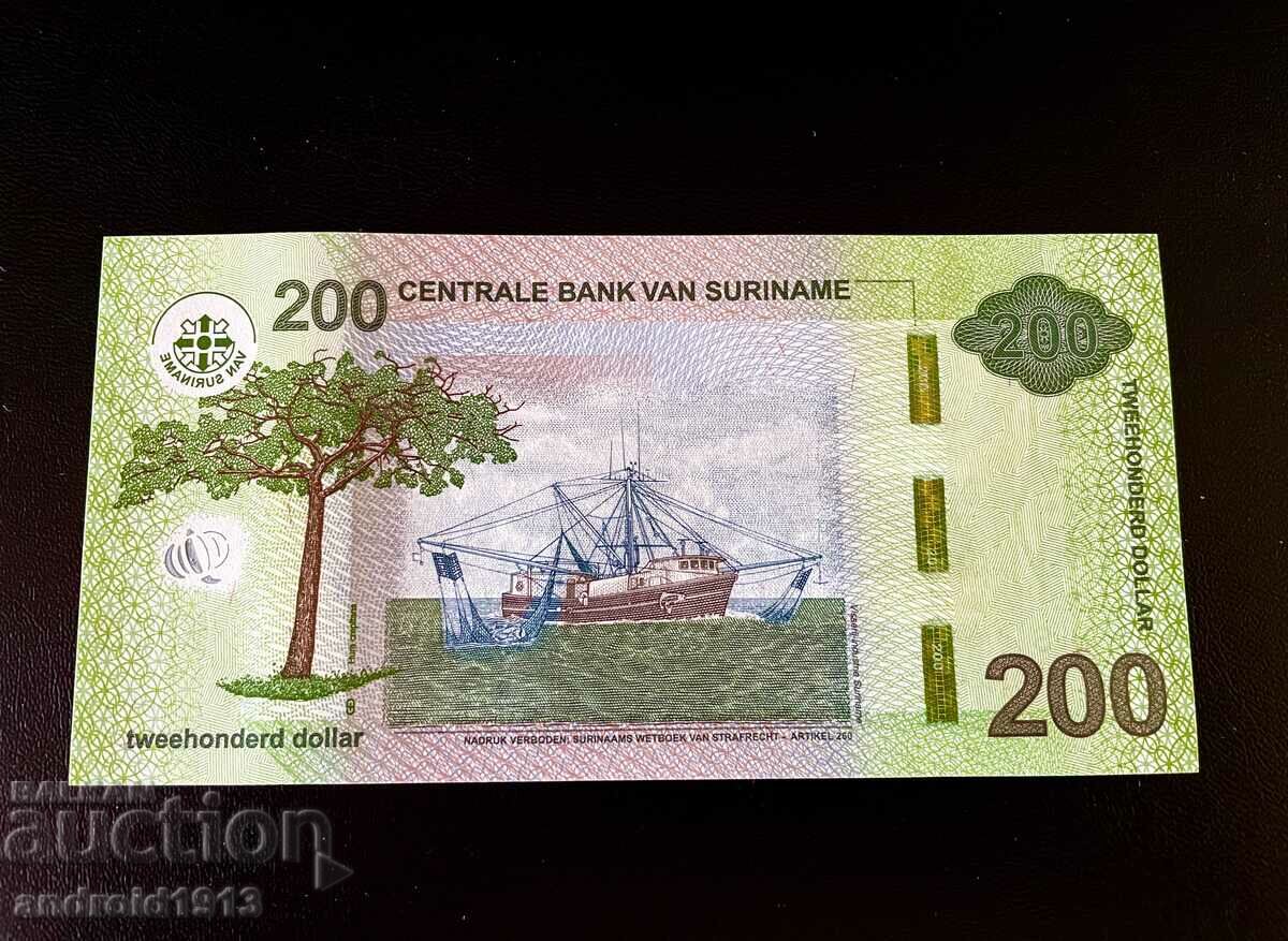 SURINAME - 200 GUILDENS 2024, UNC