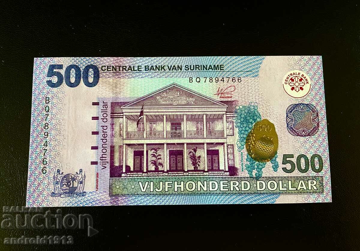 SURINAME - 500 GUILDEN 2024, UNC with price 149.98 BGN | € 76.68