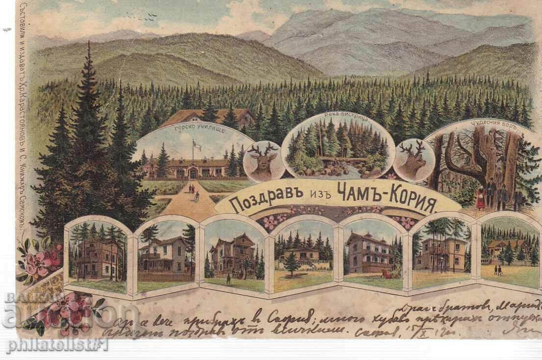 CHAM KORIA BOROVETS GRUSS AUS MAP ΧΡΩΜΟΛΙΘΟΓΡΑΦΙΑ από το 1900.