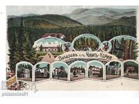 CHAM KORIA BOROVETS GRUSS AUS MAP CHROMOLITHOGRAPHY from 1924.