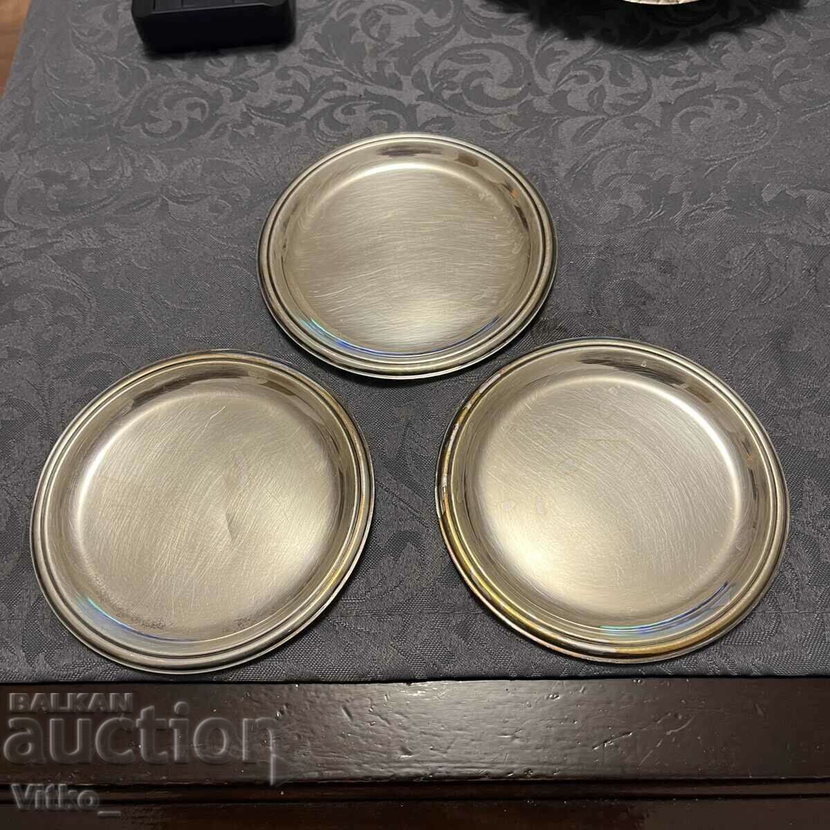German silver plates, markings with price 239.00 BGN | € 122.20