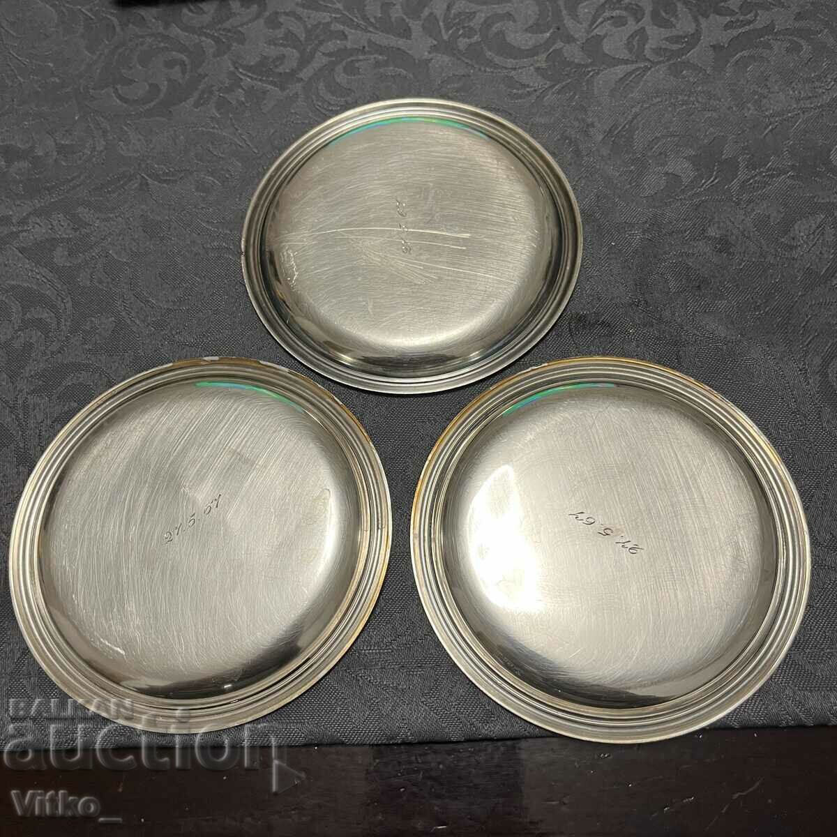 Auction  German silver plates, markings