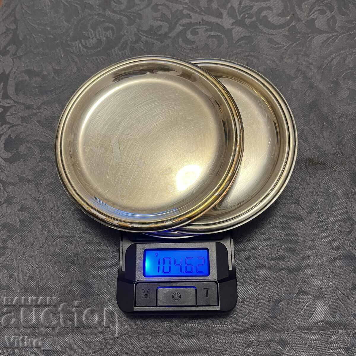 German silver plates, markings - 5