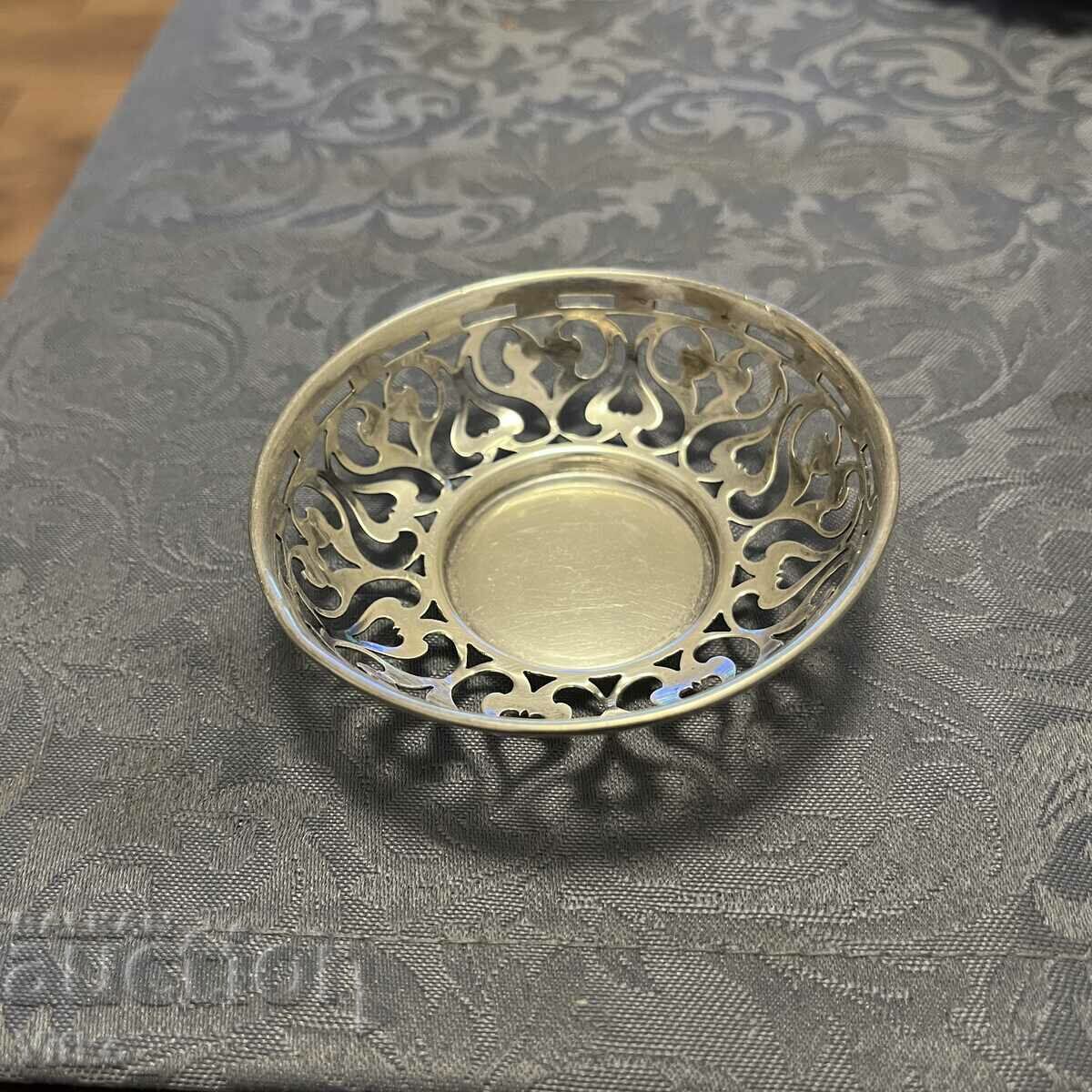 English silver bowl for small candies, markings with price 88.00 BGN | € 44.99 English silver bowl for small candies, markings with price 88.00 BGN | € 44.99