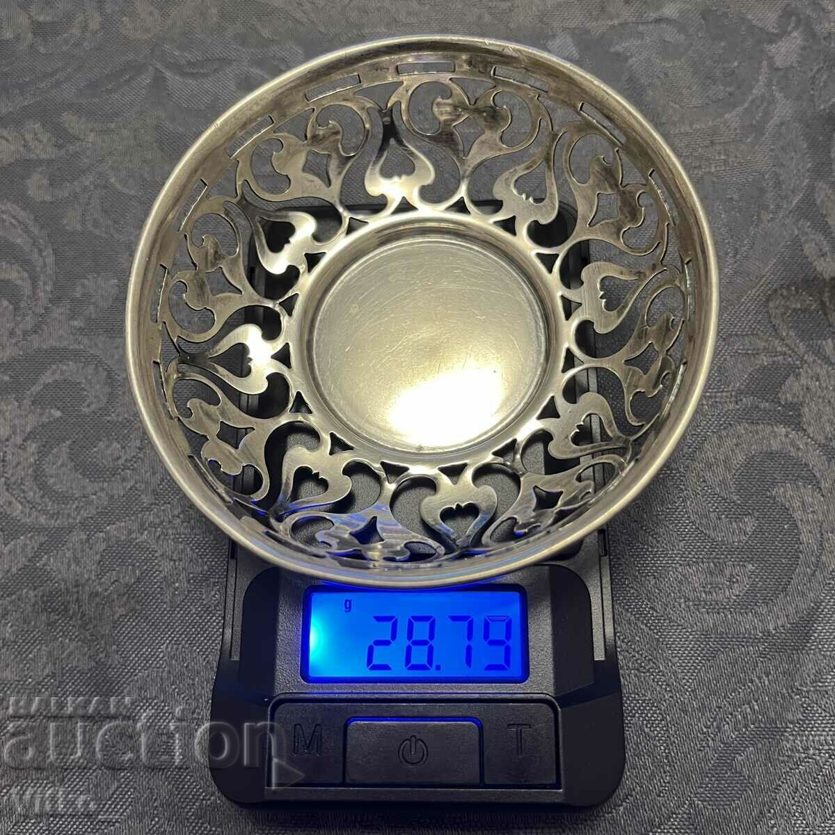 English silver bowl for small candies, markings - 6 English silver bowl for small candies, markings - 6