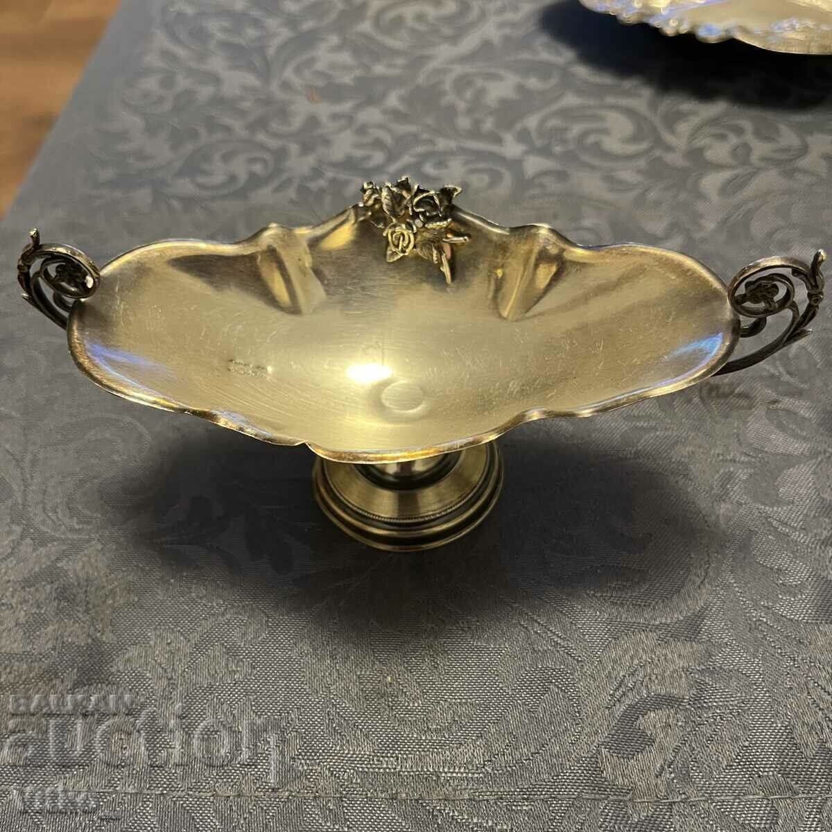 Auction  Silver candy box, markings