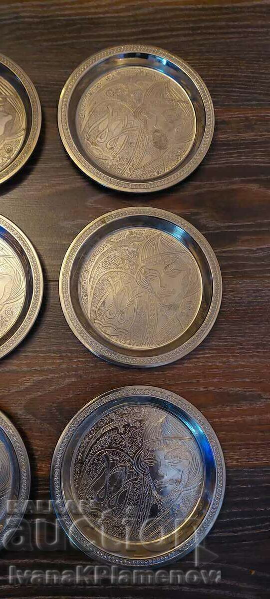Auction  Russian metal service for collectors