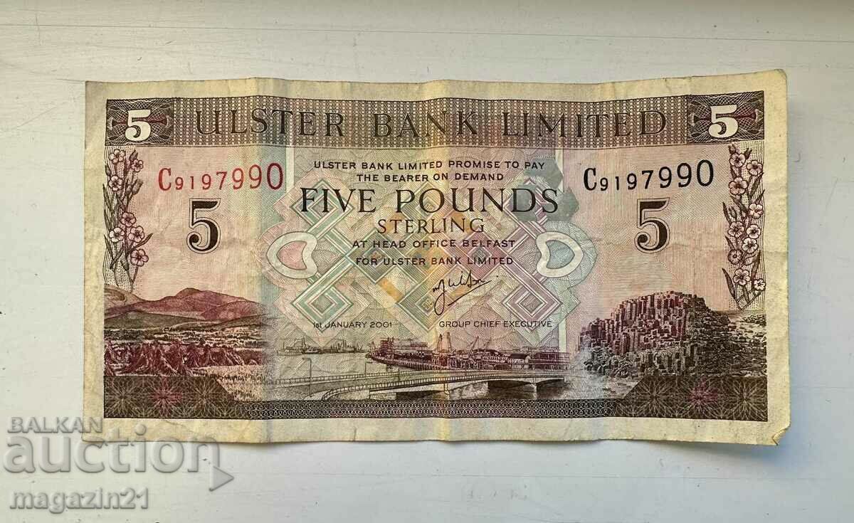 5 pounds Northern Ireland