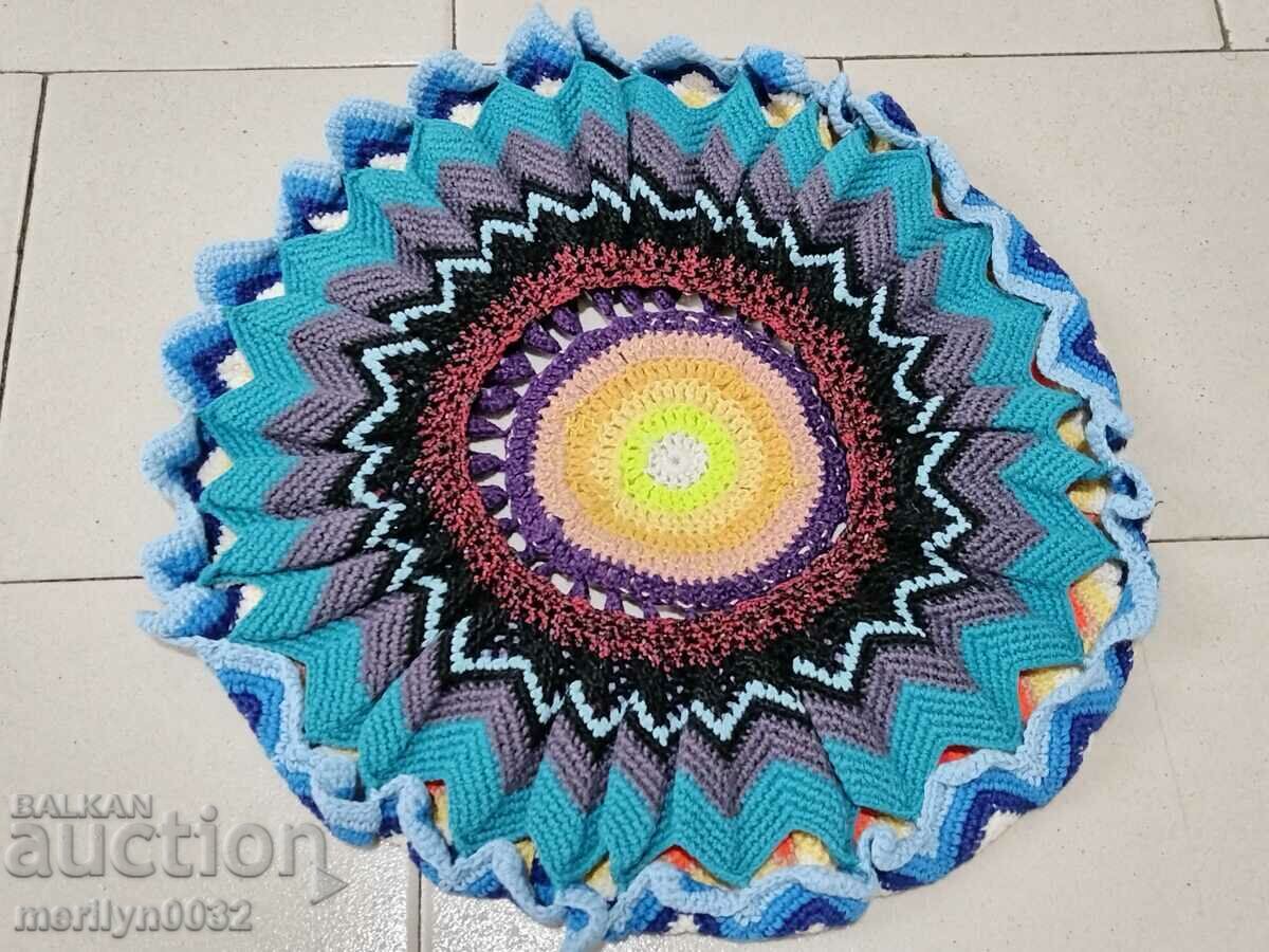 Livrarea Suport pentru șezlong în carouri tricotat manual