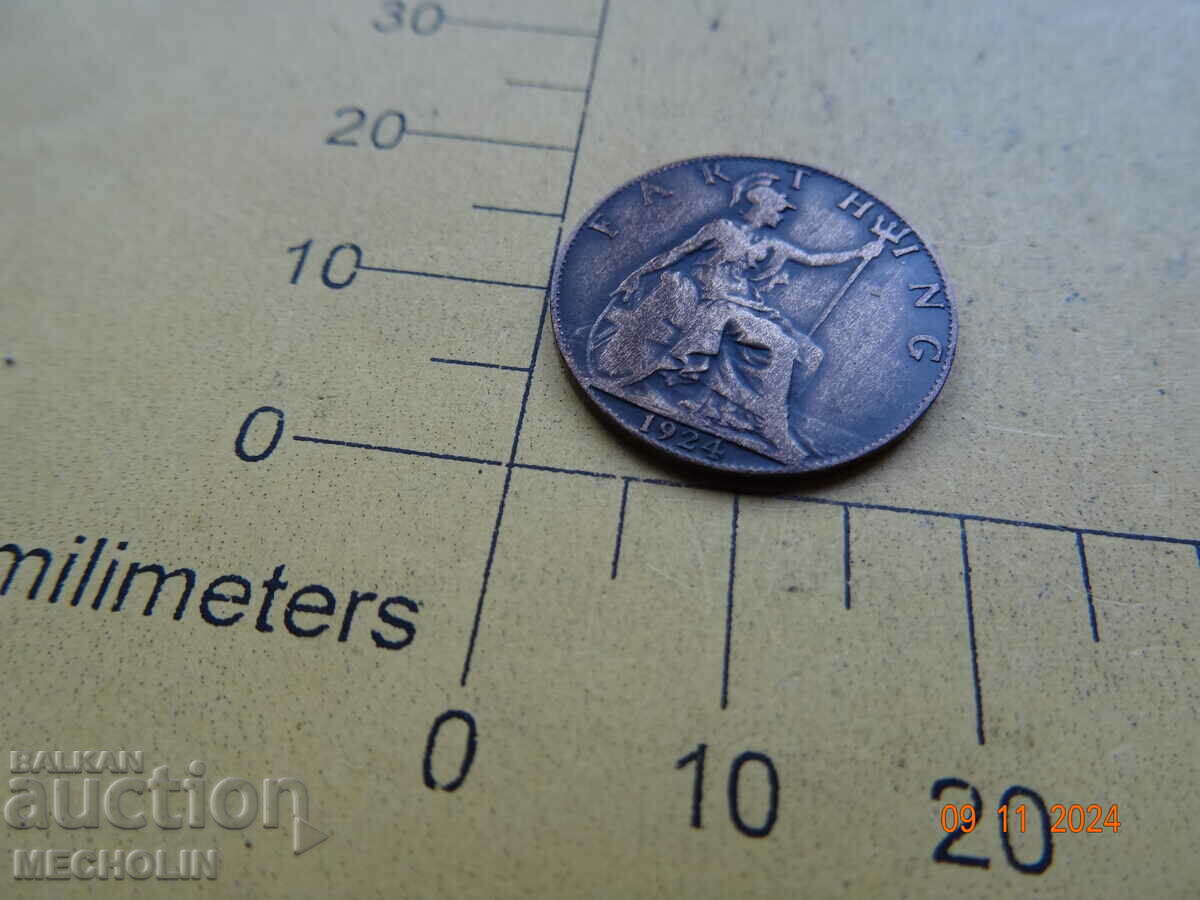 Delivery of 1/2 PENNY 1924 GREAT BRITAIN Delivery of 1/2 PENNY 1924 GREAT BRITAIN