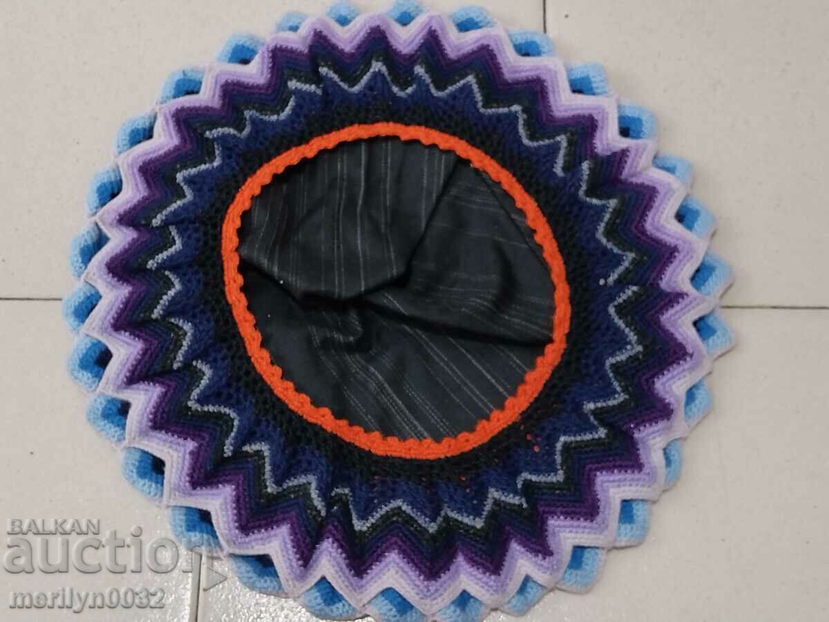 Livrarea Suport pentru șezlong în carouri tricotat manual