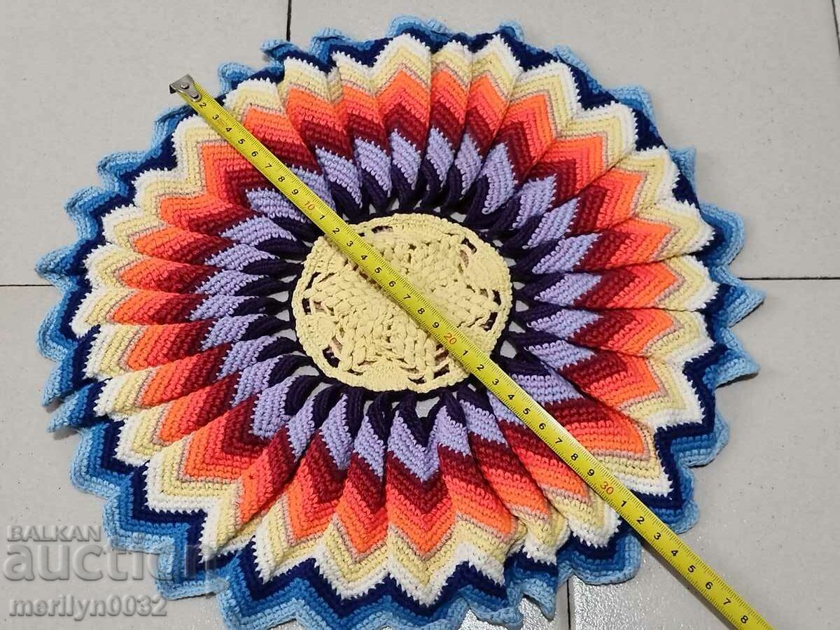 Suport pentru șezlong în carouri tricotat manual cu preț € 24.32 | 47.57 BGN