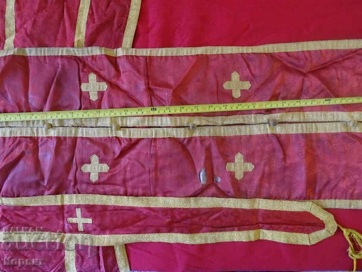 Delivery of Old set of priestly vestments: Epitrachil. , Felon and others. Delivery of Old set of priestly vestments: Epitrachil. , Felon and others.