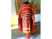 Old set of priestly vestments: Epitrachil. , Felon and others.