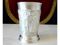 VMF pewter cup for lovers, pewter wedding.