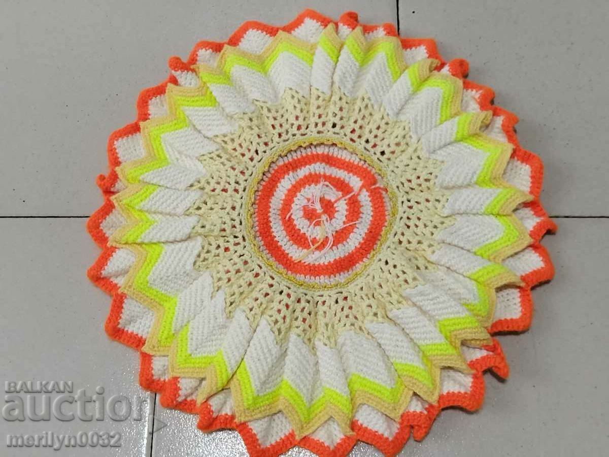 Livrarea Suport pentru șezlong în carouri tricotat manual