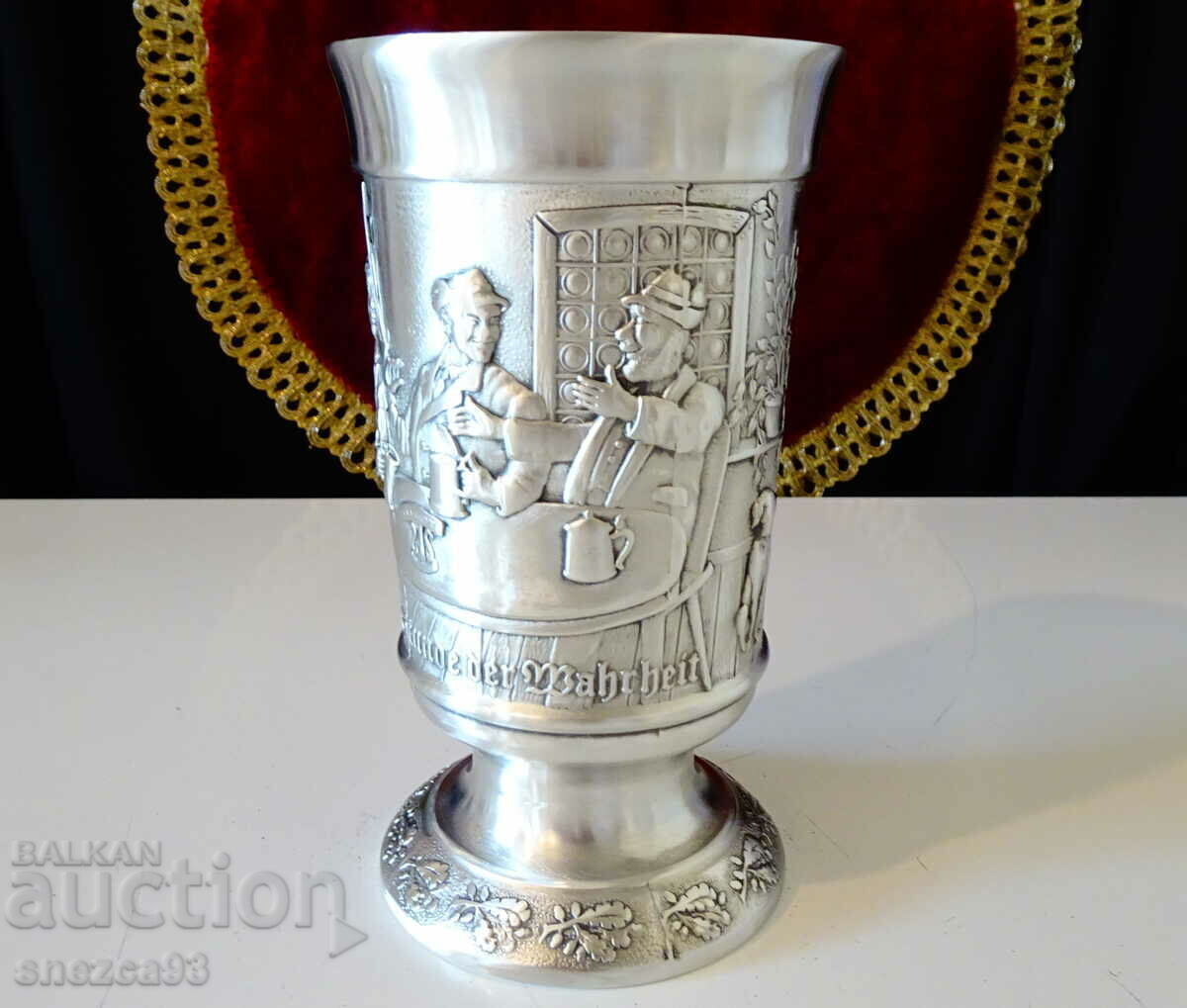 Delivery of Pewter mug/tankard with hunter, rabbit, hunting, 300 ml