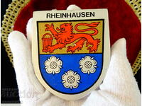 Coat of arms, applique, Plaque of Rheinhausen.