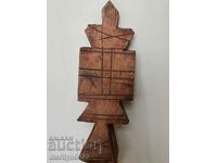 Table cross of wood print for pita prosphorus primitive