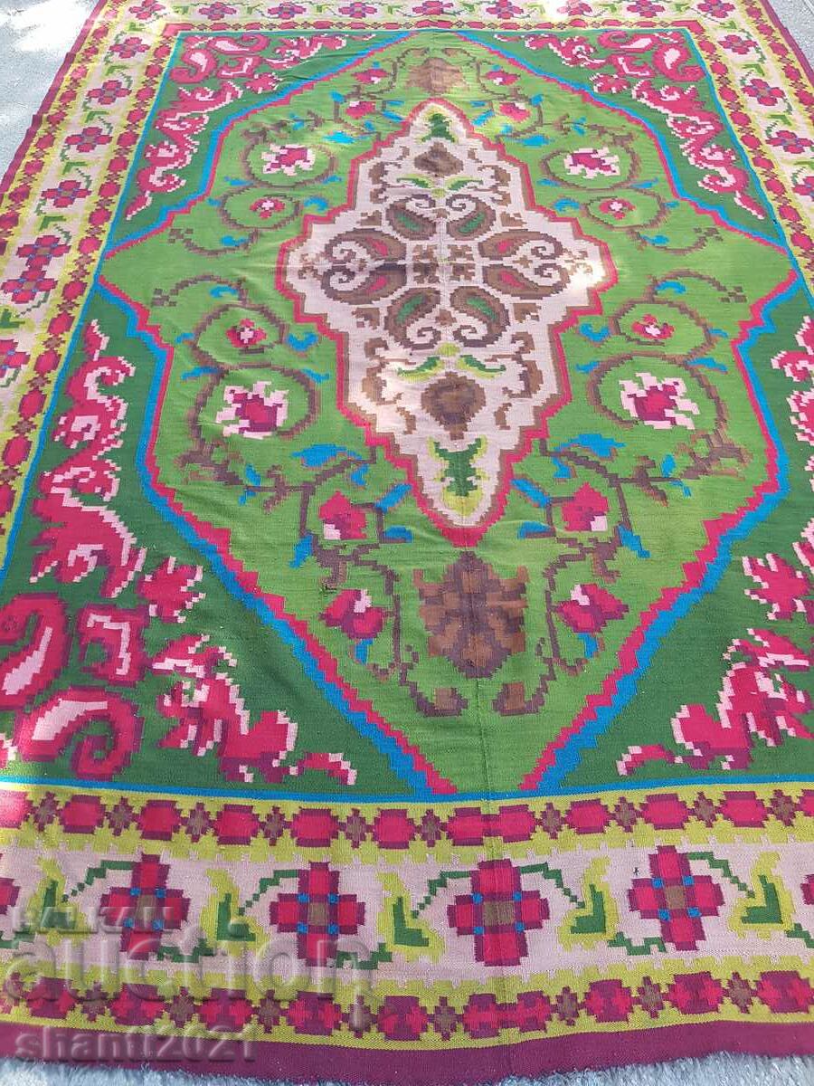 19th century, Teteven large wool carpet, rare, 3.50 x 2.60 m. with price 1450.00 BGN | € 741.37