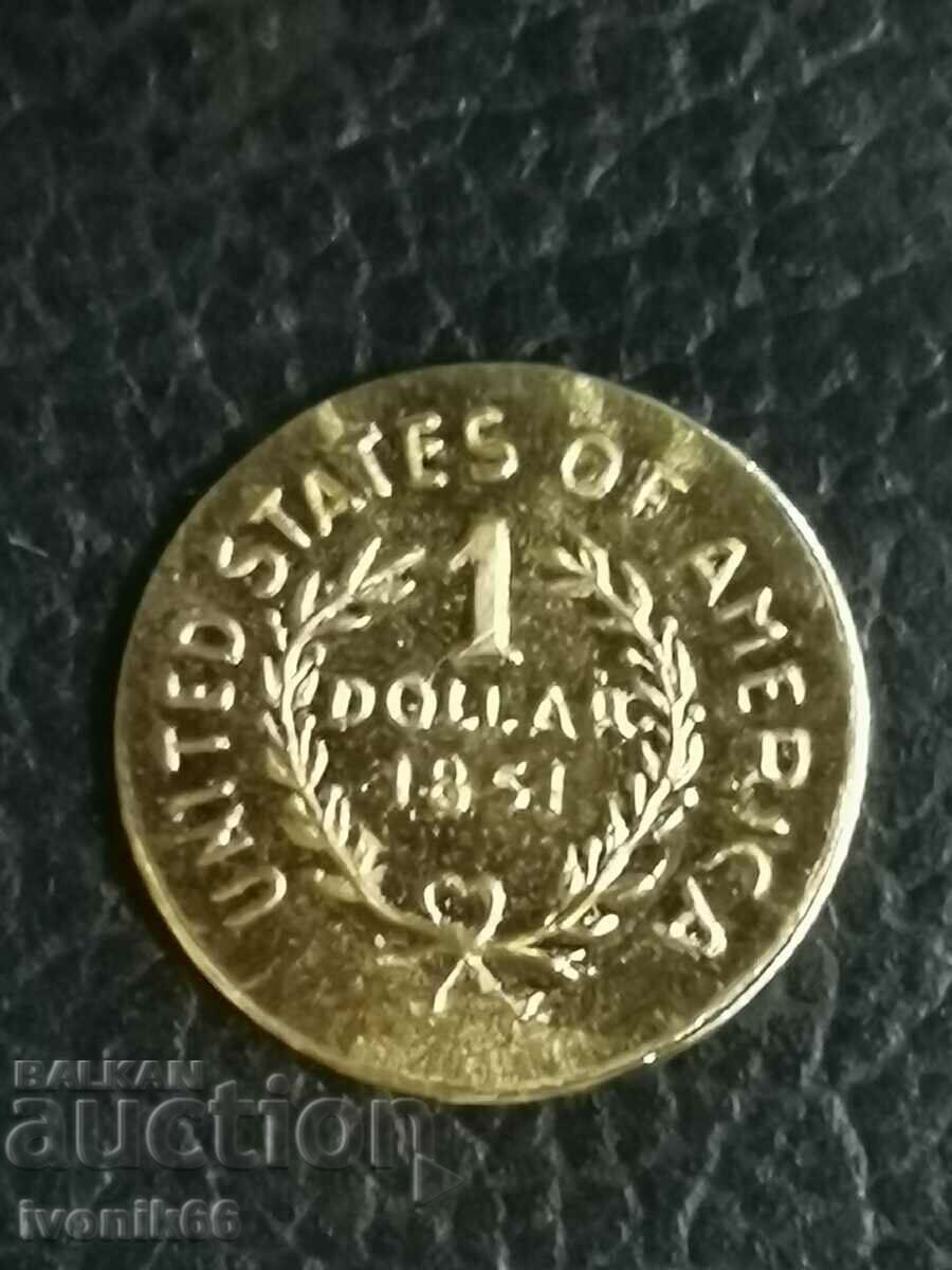 Delivery of The smallest coin in the world replica of $1. See description Delivery of The smallest coin in the world replica of $1. See description