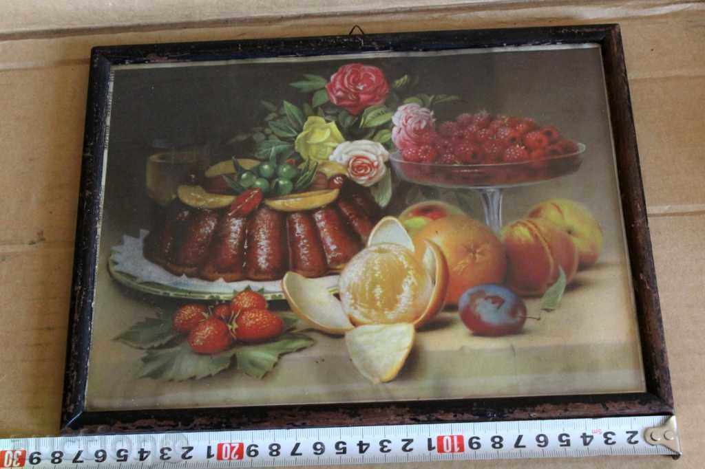 Auction . OLD PICTURE REPRODUCTION OLD FRAME GLASS Auction . OLD PICTURE REPRODUCTION OLD FRAME GLASS
