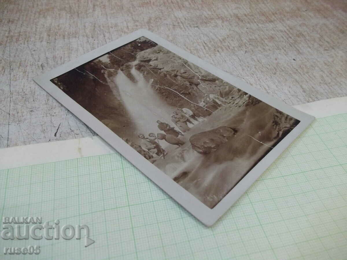 Auction Old photo of a group of young people in front of the waterfall - 1 Auction Old photo of a group of young people in front of the waterfall - 1