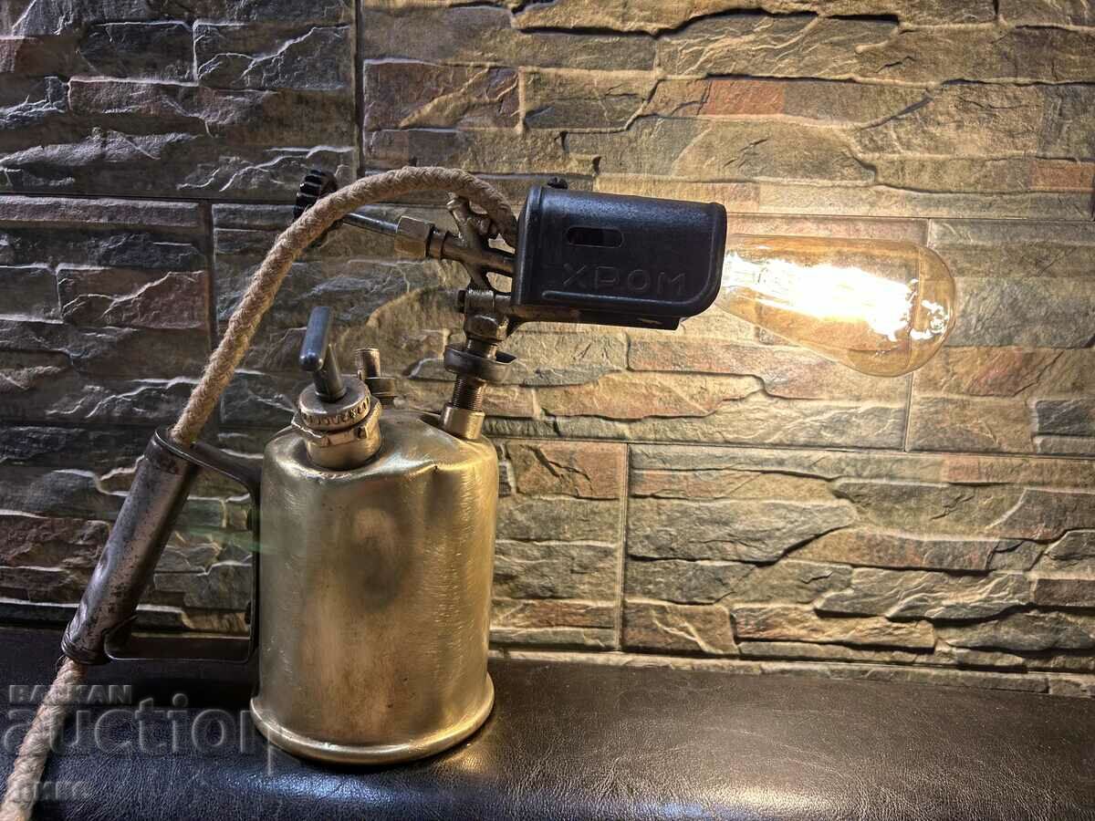 Brass burner lamp