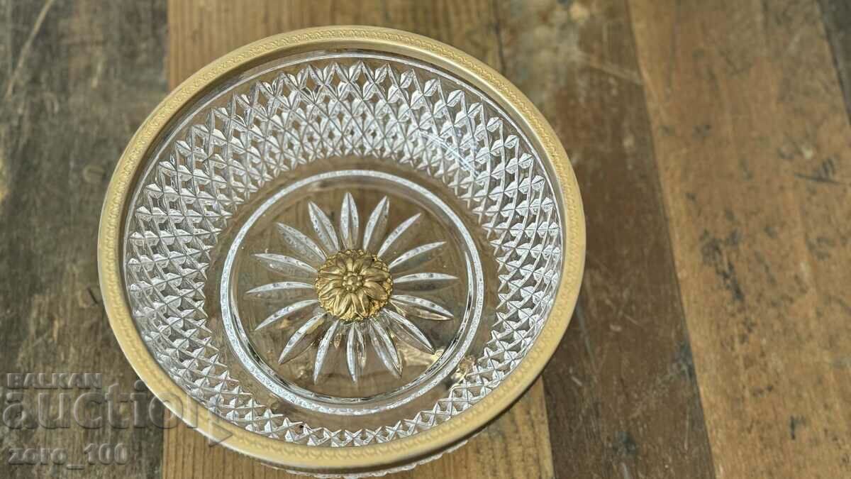 Auction  Antique crystal fruit bowl