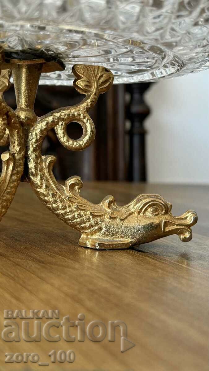 Delivery of Antique crystal fruit bowl