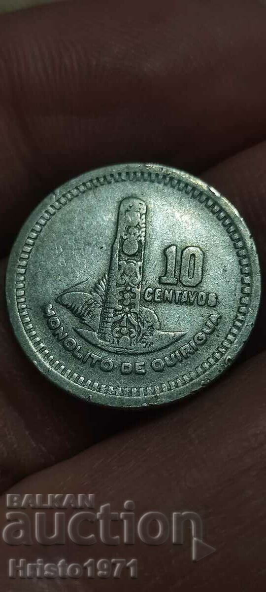10 centavos 1955 Guatemala 10 centavos 1955 Guatemala