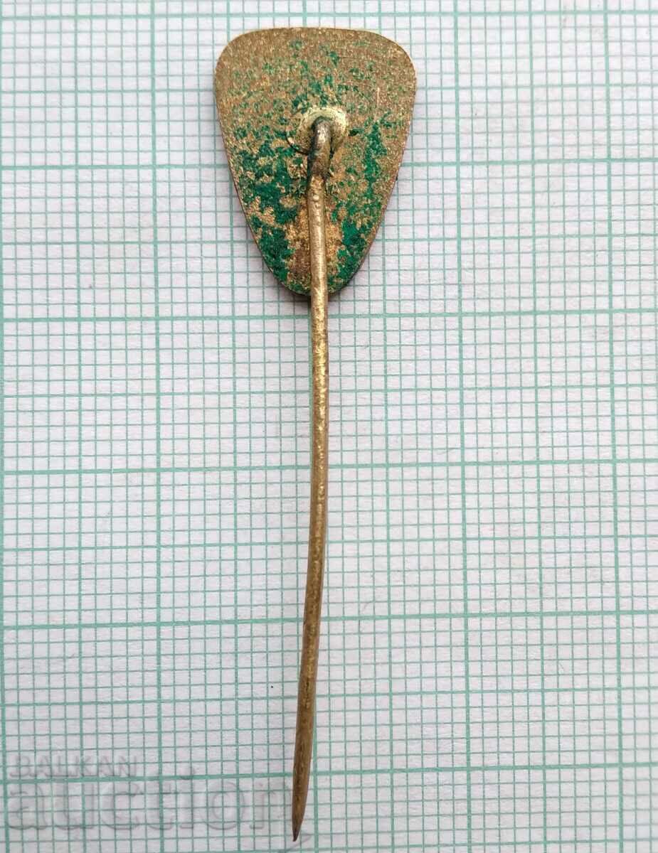 Auction  17084 Badge - bronze enamel