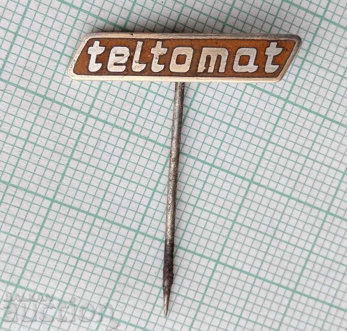 17089 Badge - Teltomat company Germany - enamel with price 1.00 BGN | € 0.51