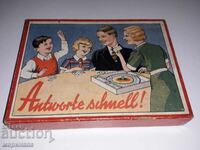 UN VECHI JOC DE CUVINTE. ANII 30 GERMANIA