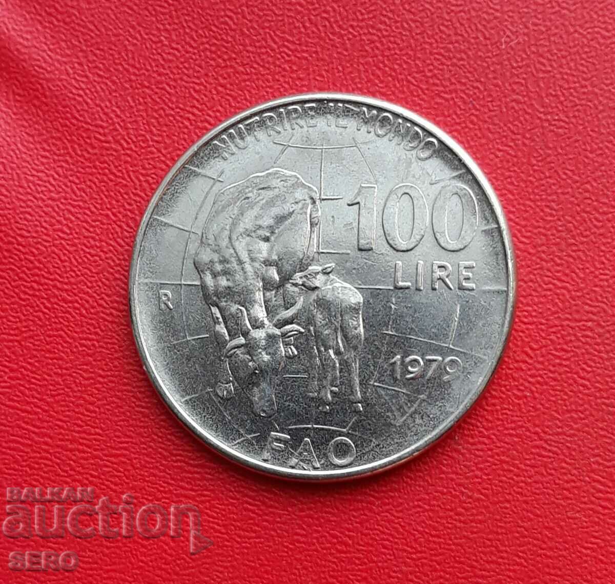 Italy-100 Lira 1979 F.A.O