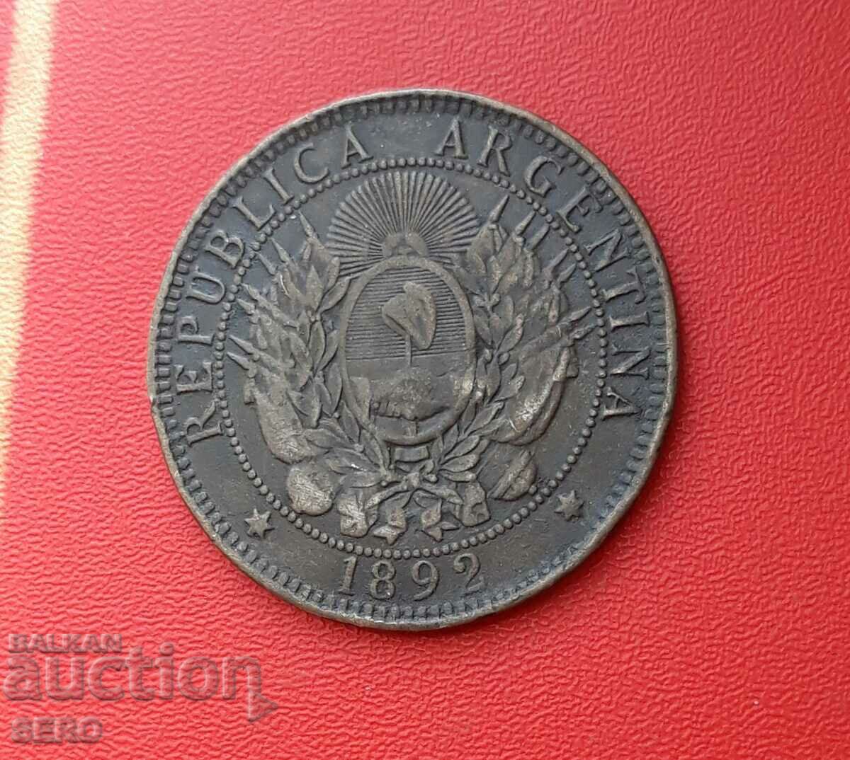 Argentina-2 centavos 1892