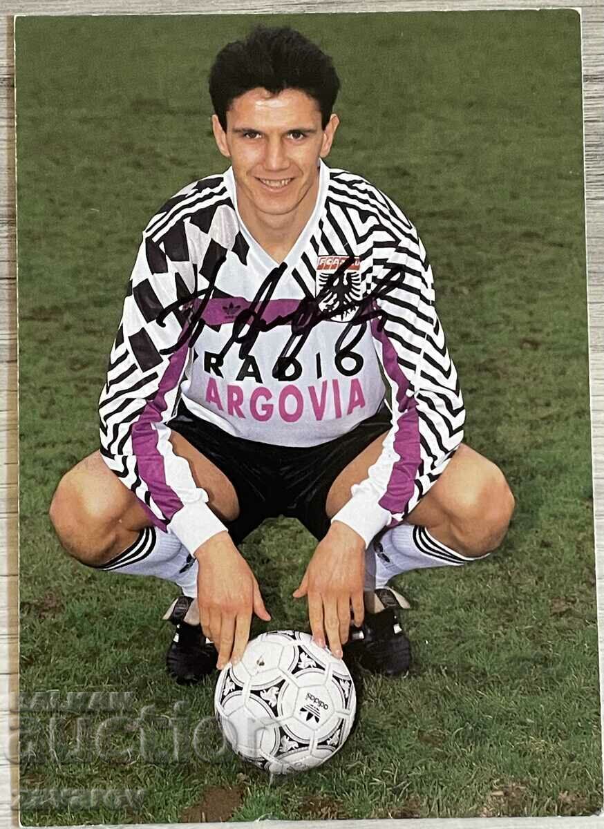 Petar Alexandrov Aarau USA 94 Levski Slavia Autograf Card