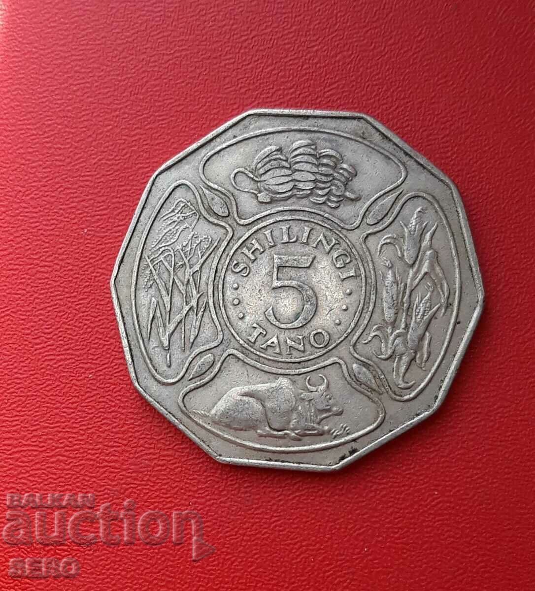 Tanzania-5 shillings 1972