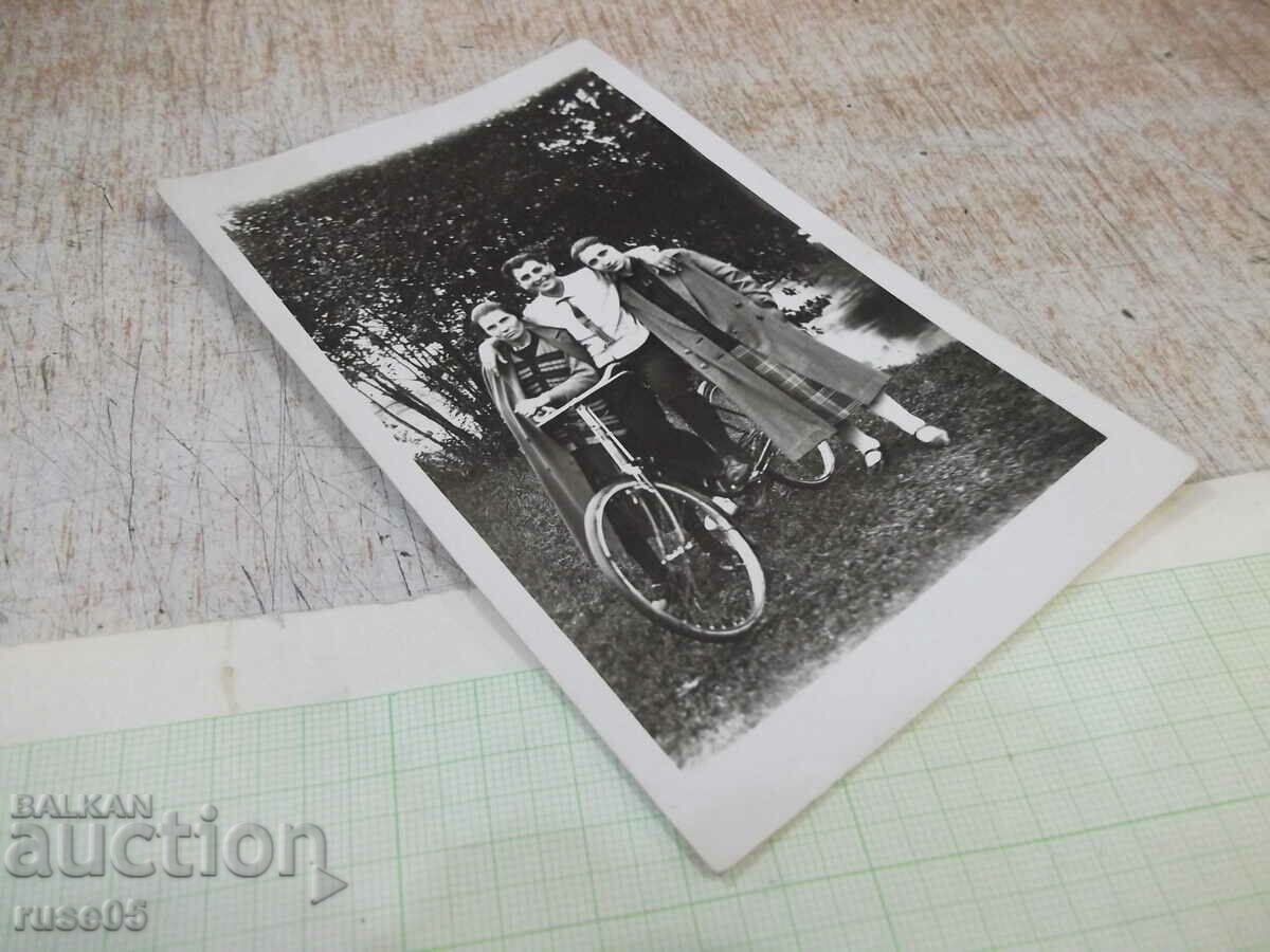 Auction Old photo of the river with a bicycle Auction Old photo of the river with a bicycle