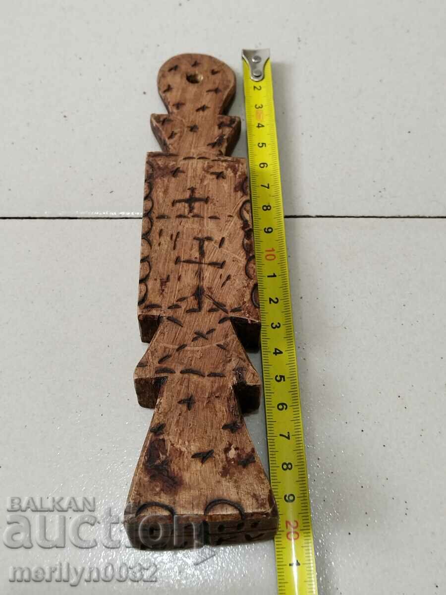 Auction  Cross wood seal for pita prosphorus inscriptions are in Romanian