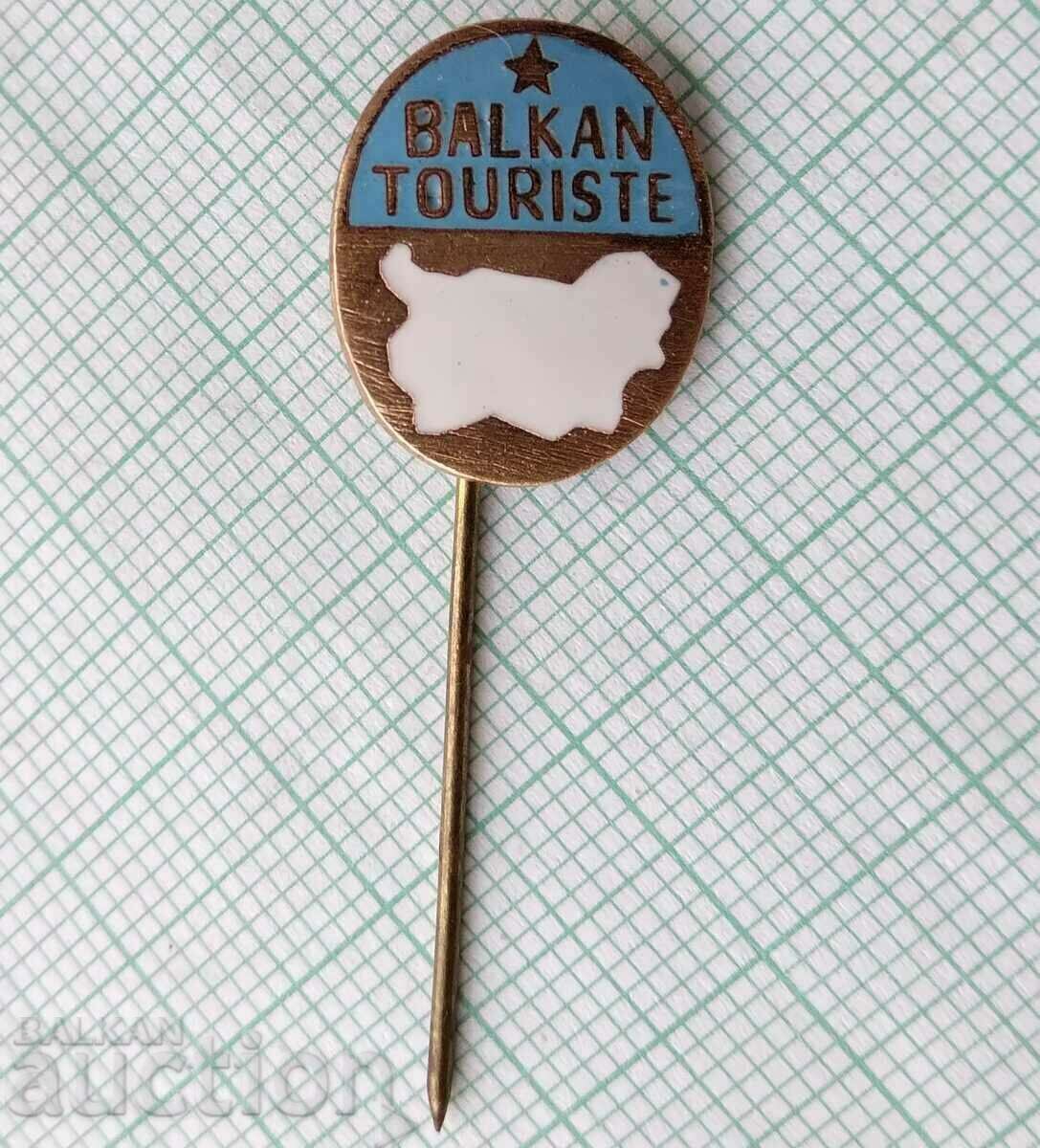 17128 Badge - Balkan tourist - bronze enamel with price 3.00 BGN | € 1.53 17128 Badge - Balkan tourist - bronze enamel with price 3.00 BGN | € 1.53