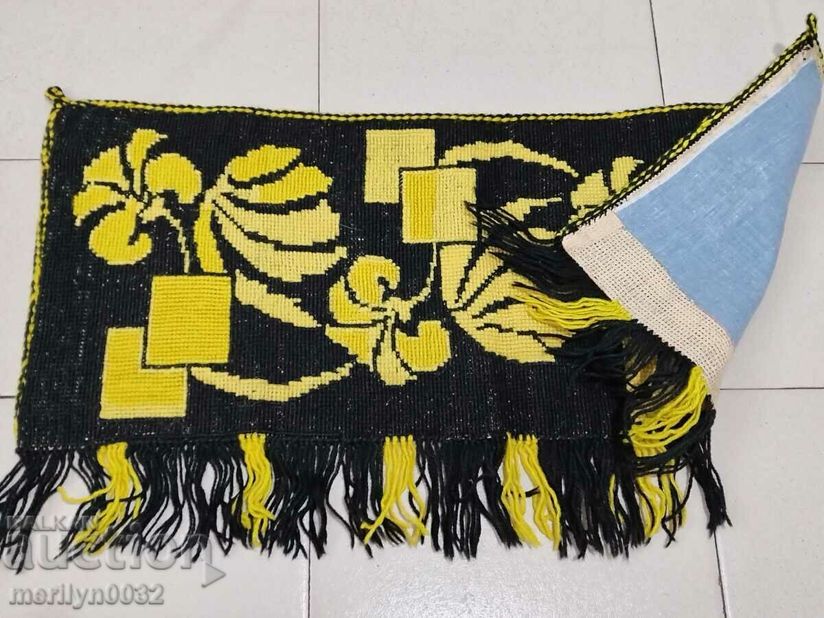 Old tapestry for wall embroidery panel, carpet picture - 5